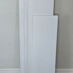 (3) 10" x 48" &  (1)  10" x 36" Closet SHELF BOARD  ~  White Melamine Shelving
