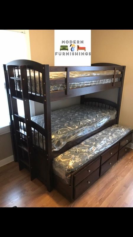 Brand New Triplex Bunk Beds With Mattresses For In Chicago Brand New Triplex Bunk Beds With Mattresses Chicago