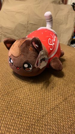 Aphmau Soda Cat Meemeows Plush Toy Catface Full Size 11". 