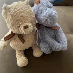  Classic Winnie the Pooh and Eeyore Stuffed Animal original version 9 Inch, Pooh