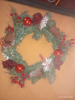 Decorated Christmas Wreath