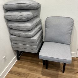Gray Outdoor/indoor Cushions 5 Sets 