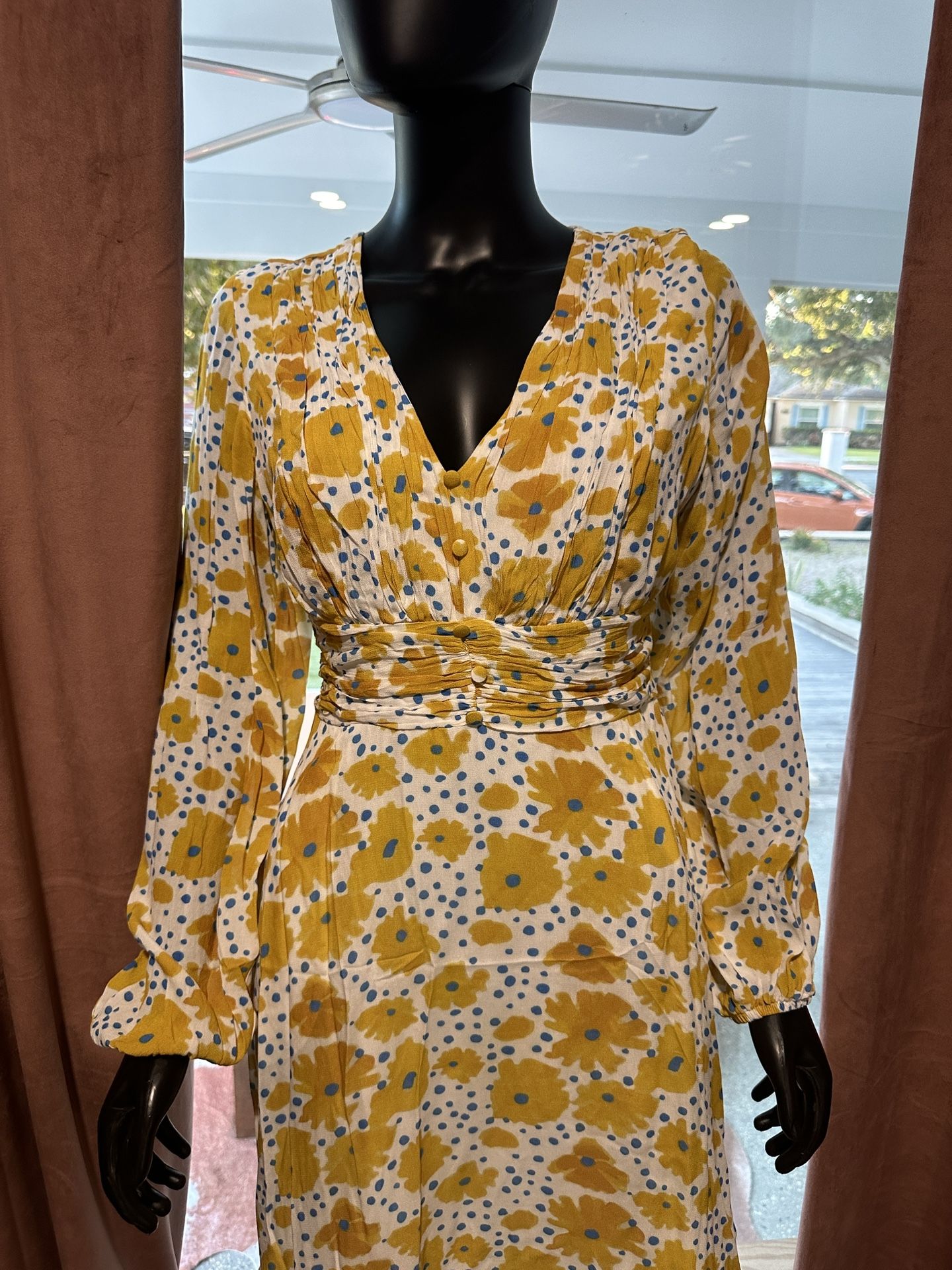 Anthropology Floral Dress