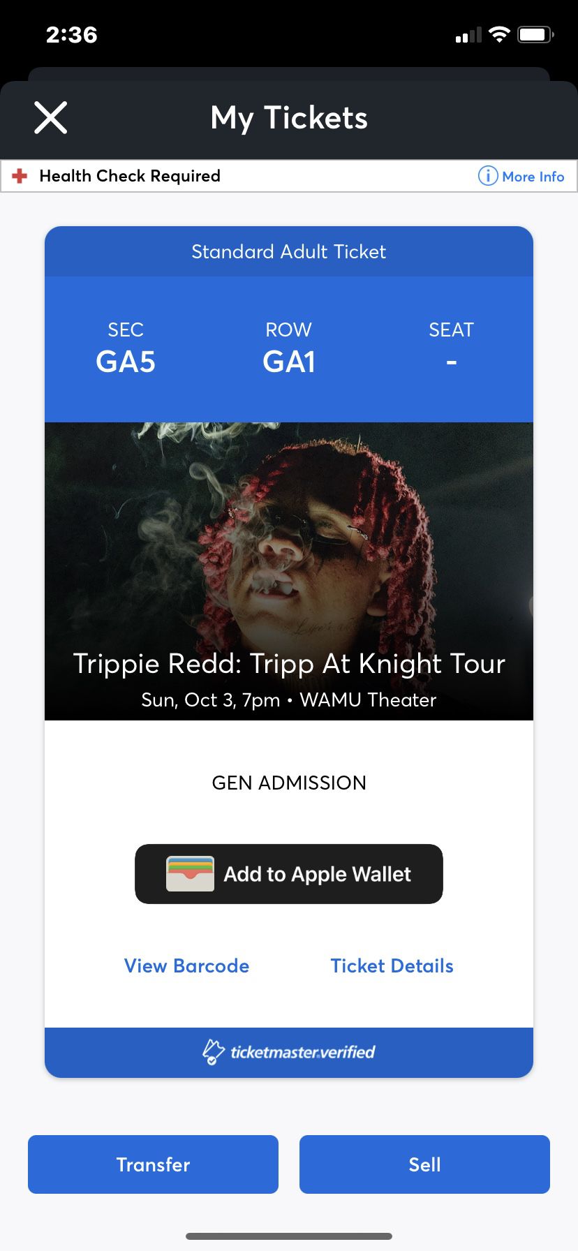 Trippie Redd:Tripp At Knight Tour - *1 Ticket*