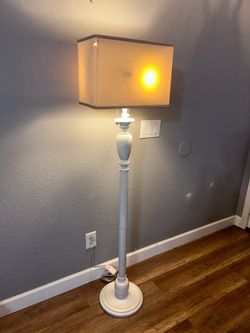 Vintage Shabby Chic Floor Lamp - Working Bulbs Included