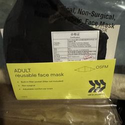 New Face Black Mask in packages