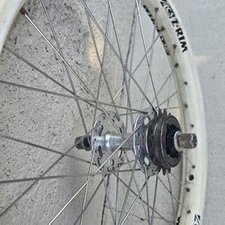 White ACS Z-rims  oldschool BMX/ Ready to Slap on & Ride