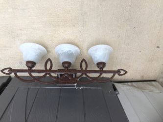 Bronze bathroom light