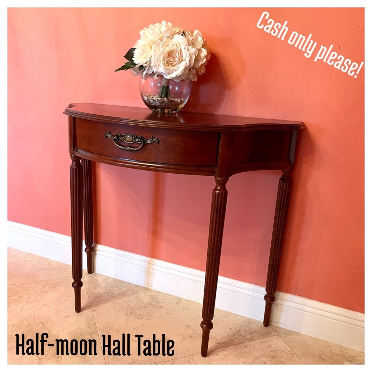 Half-moon Hall Table