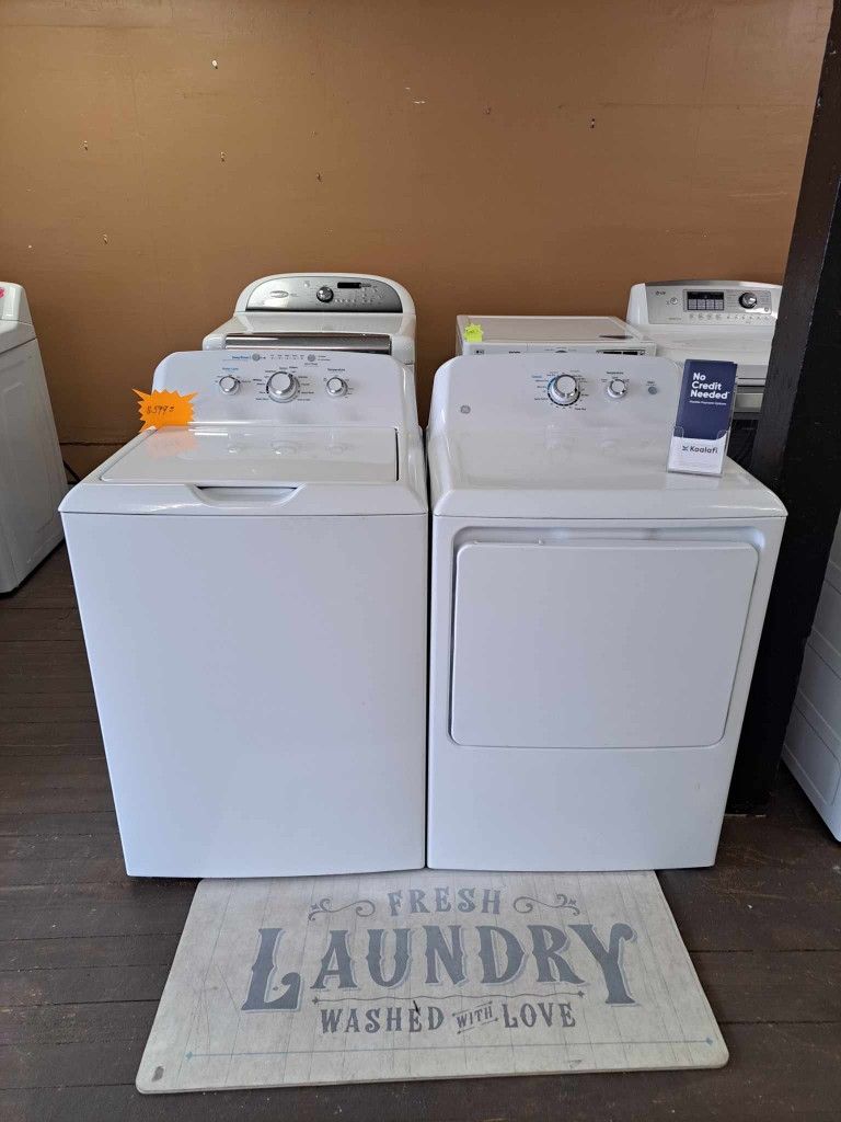 Ge Heavy Duty Super Capacity Washer And Electric Dryer Set Nice And Clean Financing Available 