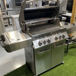 Stainless Steel Natural Gas BBQ Cart Grill 
