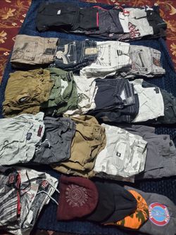 Rock Revival shorts and Affliction shorts 40.00 each almost new and others mixed negotiate