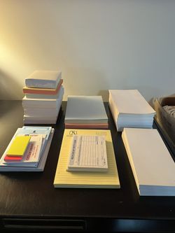 40- Notepads Various Size Length Color