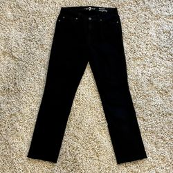 7 For All Mankind Women's Black Jeans - Size 28
