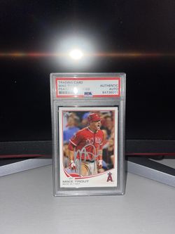 Mike Trout Autographed Baseball Card