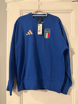 Adidas Italia FIGC DNA Sweatshirt Size M