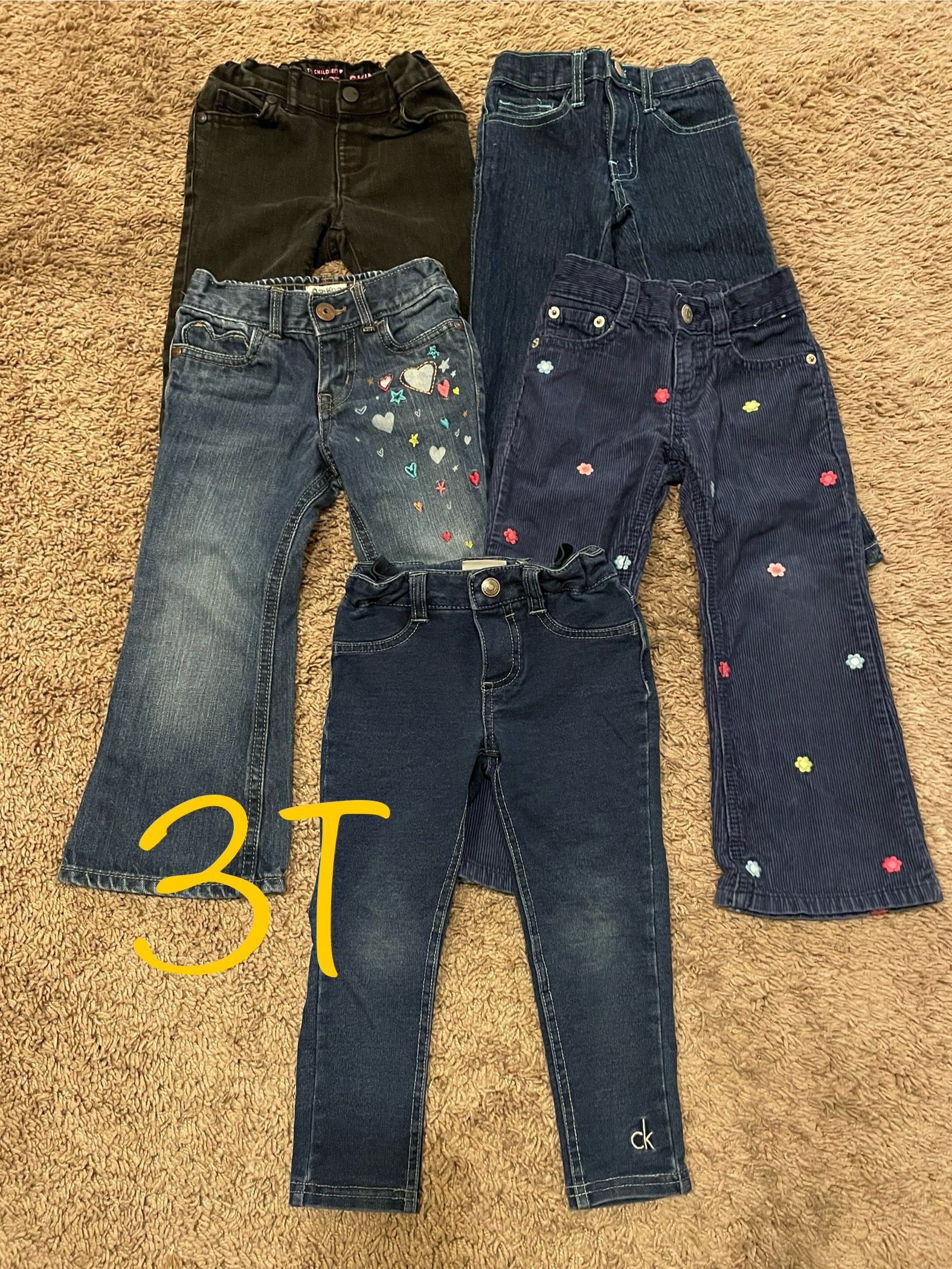 Winter/fall Girl Clothes, Jeans Size 3T