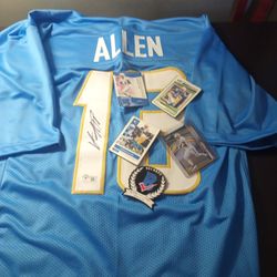 Keenan Allen Signed Jersey With Cards