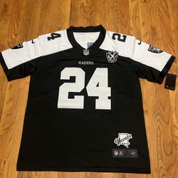 Las Vegas Raiders Custom Black & White Charles Woodson  Stitched Jerseys 