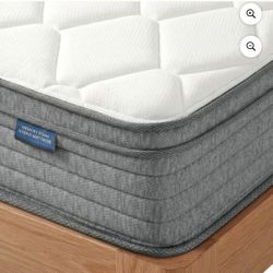 Arienivo Twin Size Mattress 10" Hybrid Mattress in a Box, Cooling Gel Memory Foam and Pocket Coils, Medium Support, Pressure Relief & Motion Isolation