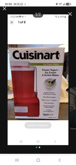 Cusion ice-21R red 1.5 frozen yogurt QTSorbet Maker brand