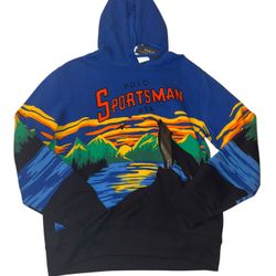 Polo Ralph Lauren Sportsman Mens L Blue Sweatshirt NWT 