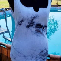 SHEIN Black and White Tank Dress