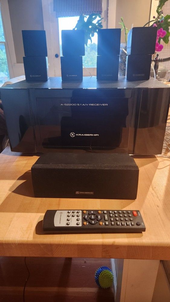 Kraigerhifi A-S2200 Receiver And 9 Speaker Surround Sound