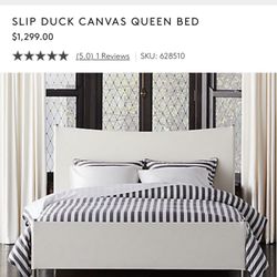 Cb2 Slipduck Canvas Bed Frame 