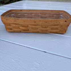 Longaberger Bread Basket With Liner