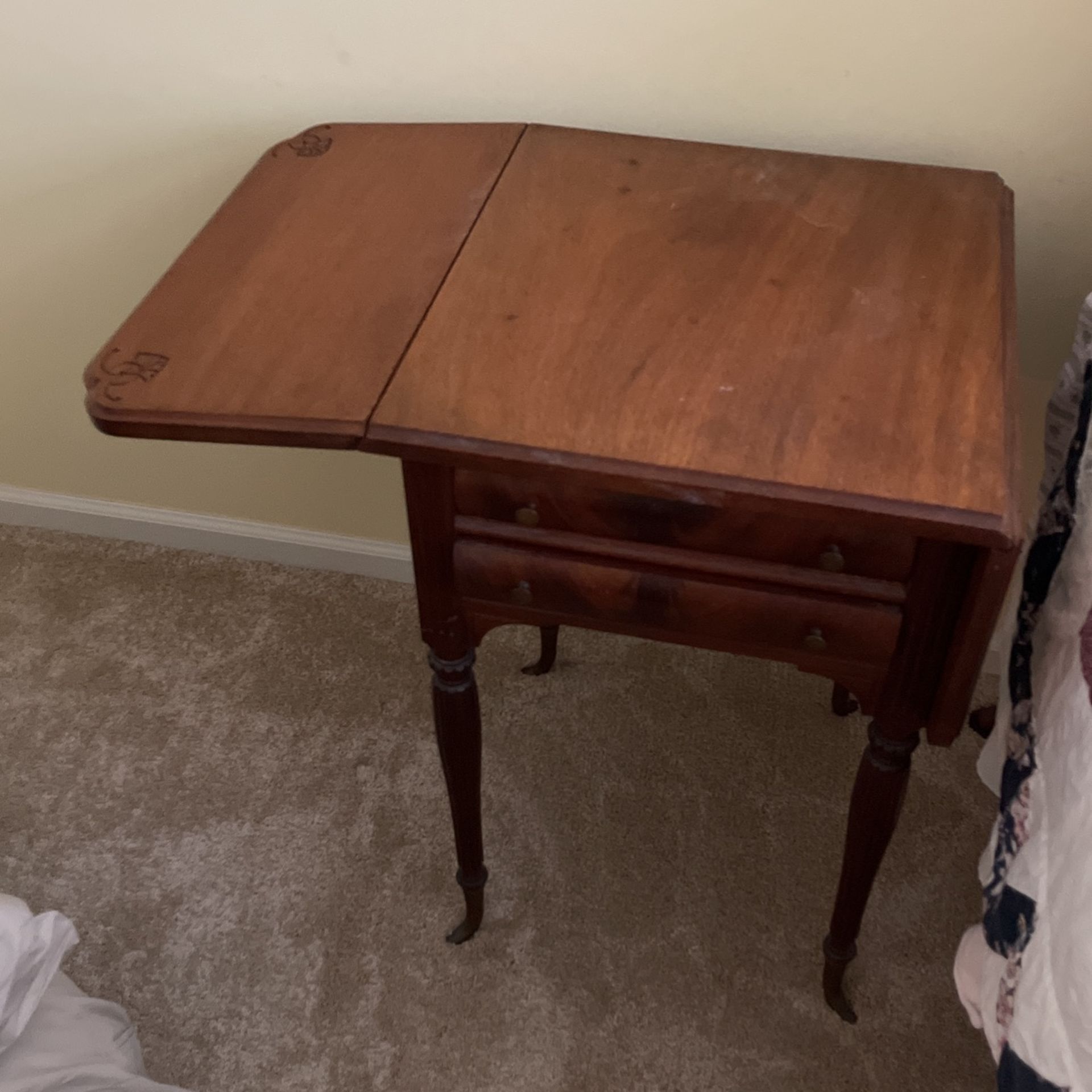 I Believe It's A Sewing Table. We're Using As A Little End Table For Lamp.