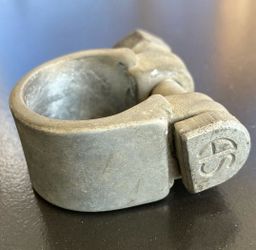 Original Schwinn Seat Post Clamp, D-Clamp, AS Clamp, Arnold Schwinn, 1940, 1950, Fits Many Other Yrs, Good Threads, Located In LaHabra Ca