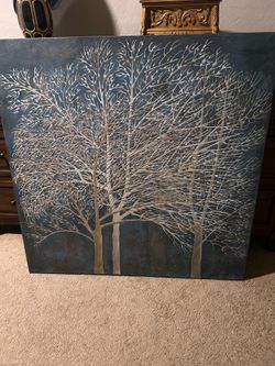 Large canvas painting