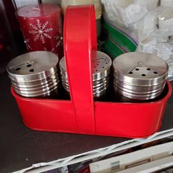 Farmhouse Style Metal Shaker Set