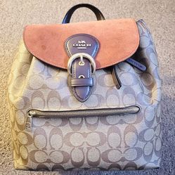 Coach Bag Pack In Great Condition 