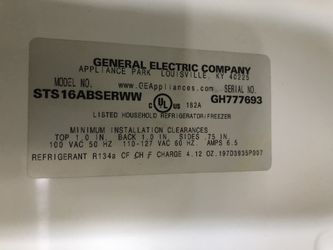 GE REFRIGERATOR