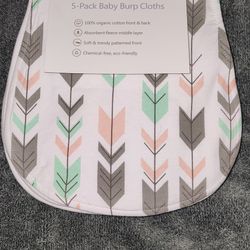 Brand New Baby Burp Cloth's👶🏻🩷