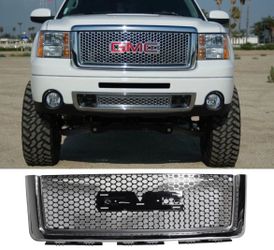 07-13 GMC Sierra 1500 Front Upper Grille Honeycomb Grill Chrome