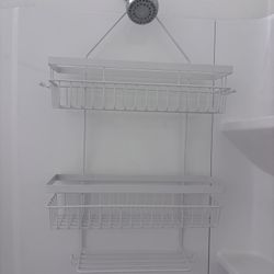 White Hanging Shower Caddy – New