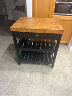 Butcher block island