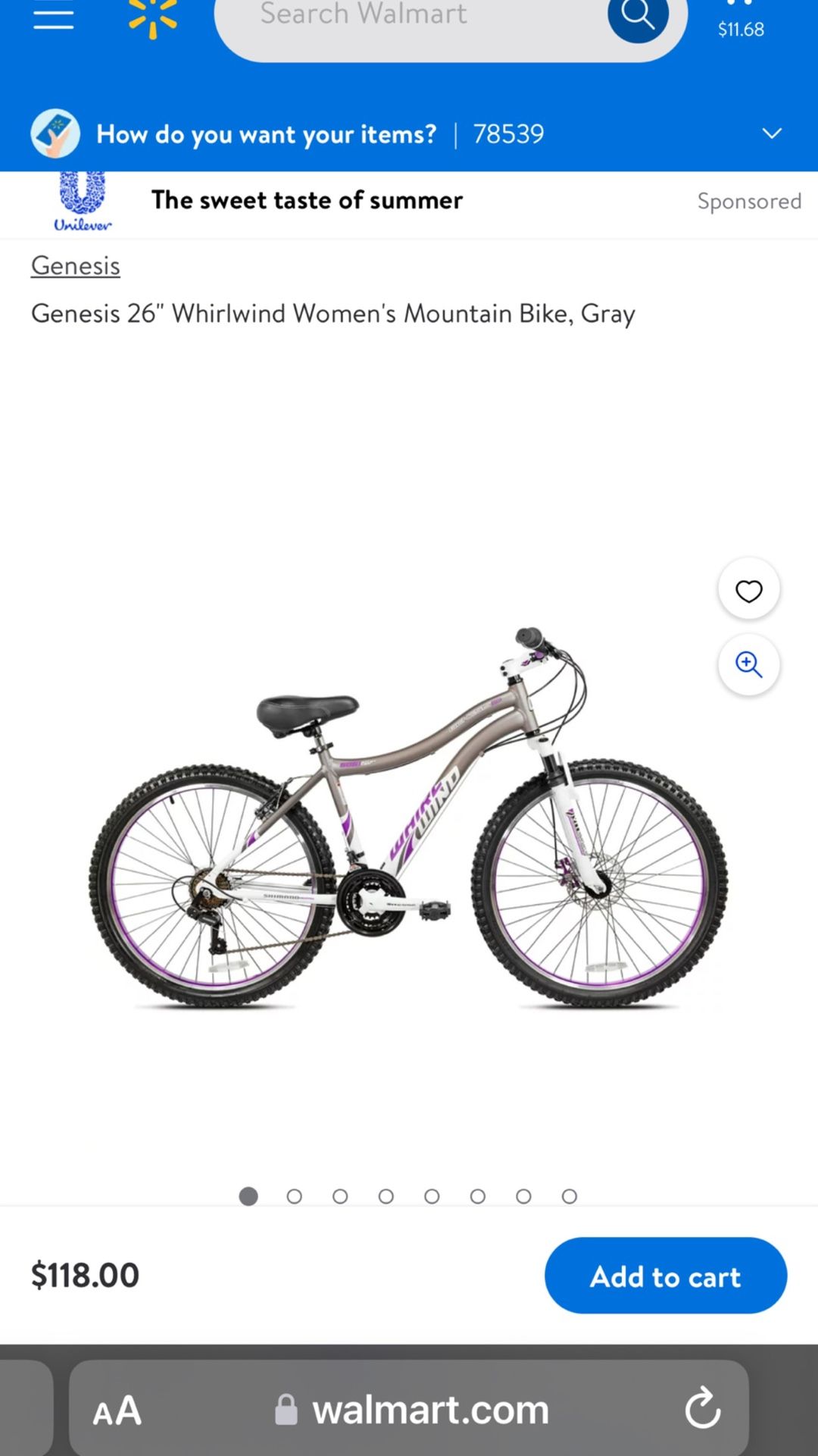 Genesis 26” Woman’s Mountain Bike