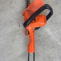 Hedge cutter with a 16” cutter and is electric 0