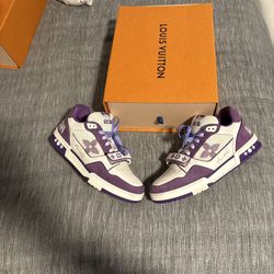 LOUIS VUITTON TRAINERS PURPLE 