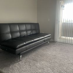 New Leather Convertible Futon