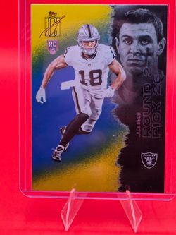 2025 Topps Signature Class "Yellow&Blue" Jack Bech Raiders (RC) #129 **Raiders**
