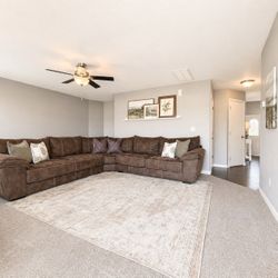 Used Upholstered L-Shaped Sectional