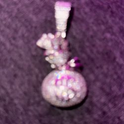 Moissanite Moneybagg Pendent