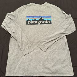 Gray Patagonia Long Sleeve - XL 