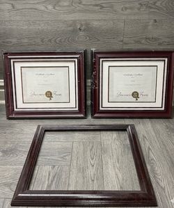3 Pcs Wooden Photo/Doc Frame 8.5x11 ($10 All)