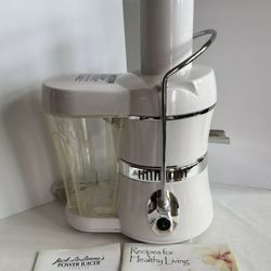 Jack Lalanne's Power Juicer Express White MT-1020-1 Tested Works Excellent!